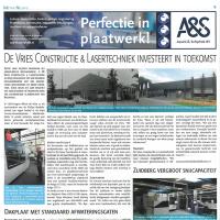 Artikel over ons in MetaalNieuws